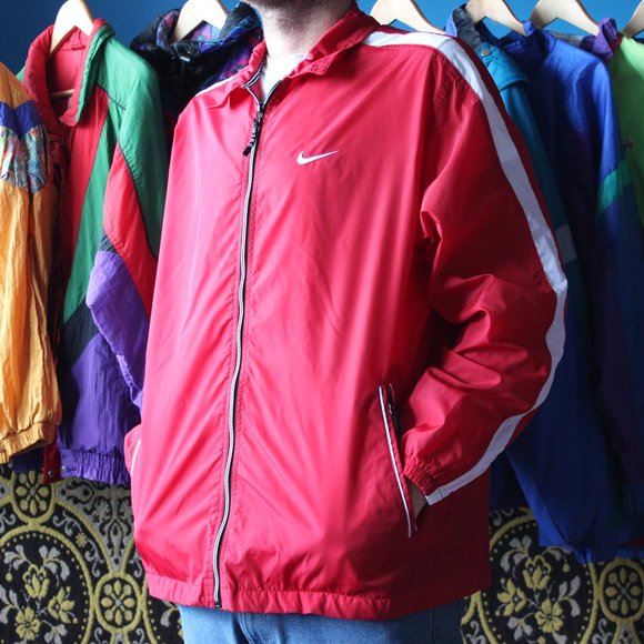 Nike Other - Vintage Nike Red Windbreaker